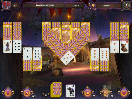 黑色纸牌:神秘马戏团 Dark Solitaire. Mystical Circus PC英文版下载